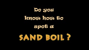 Sand Boils, Winter Flood
