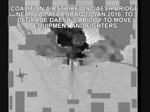 Jan. 10: Coalition Airstike on a Daesh Bridge Near Tal Afar