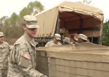 La. Guardsmen build levees during ‘Operation Winter River Flooding’