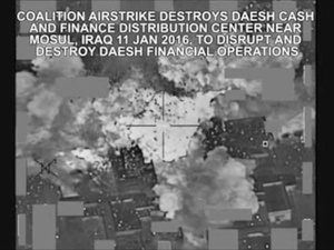 Jan. 11: Coalition Airstrike Destroys Daesh Finance Distribution Center Near Mosul