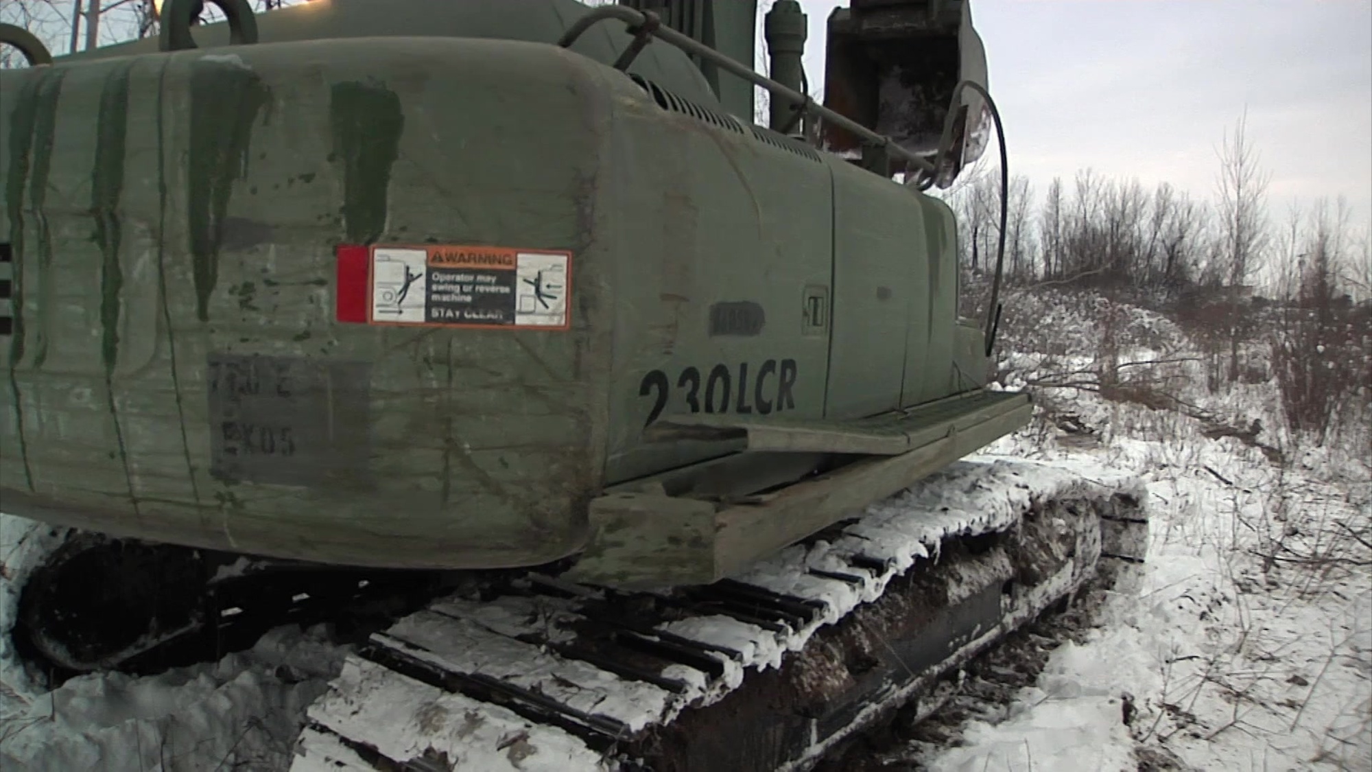 Soldiers with the 770th Engineer Company, 479th Engineer Battalion, 411th Engineer Brigade, 412th theater engineer command, are diligently working to clear land in Mattydale, NY.