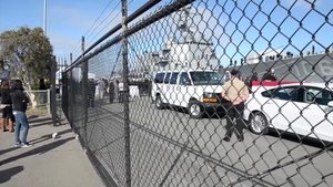USS Stockdale departs Naval Base Coronado as part of Great Green Fleet deployment