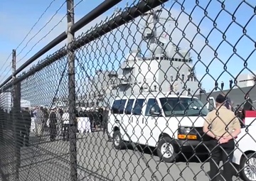 USS Stockdale departs Naval Base Coronado as part of Great Green Fleet deployment