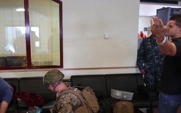 Marines, Sailors Work Together During Evacuation Control Center Exercise