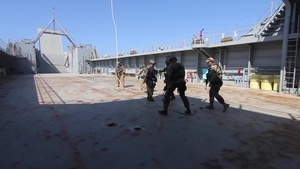 Soldiers, Marines Exercise Joint Capabilities aboard Army vessel