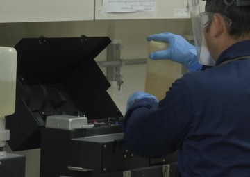 B-Roll of Marine Corps Air Station Iwakuni Fuels Division Marines gathering, testing fuel