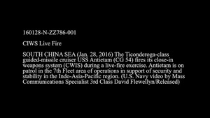 CIWS Live Fire