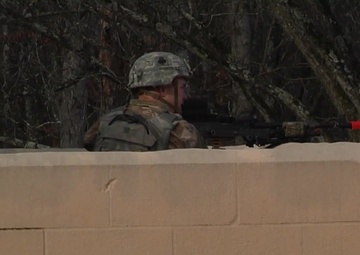 SMA Dailey Observes 1BCT During a Company Attack