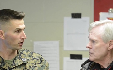 SECNAV Visits Marine Officer Training at Quantico