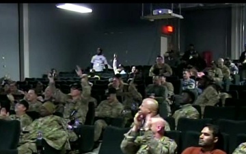Live Shot from Bagram Afghanistan - Super Bowl 50 Watch Party