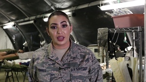 349th AMW Airman Provides Life-Saving Care to a Bullet Wound Victim