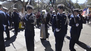Coast Guard Ceremonial Honor Guard Participates in Krewe of Rex Mardi Gras Parade