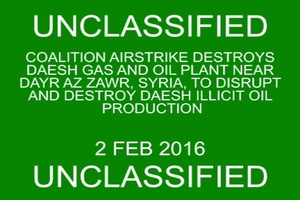 Dayr Az Zawr, Syria - Coalition Airstrike, Gas and Oil Plant (GOSP A)
