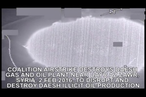 Dayr Az Zawr, Syria - Coalition Airstrike Gas and Oil Plant (GOSP B)