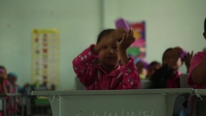 Marines, Sailors Visit Wat Sombun Naram School