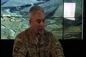 Gen John F. Campbell Presser at Resolute Support (Raw video)