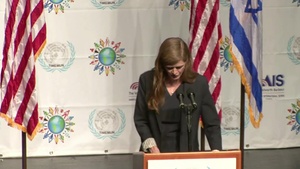 Ambassador Power Delivers Remarks at the Israel Middle East Model UN Conference