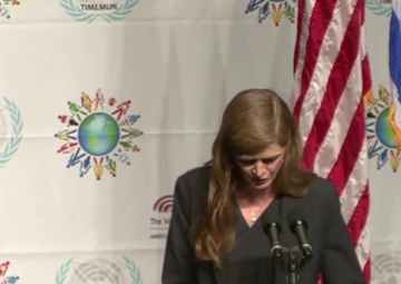 Ambassador Power Delivers Remarks at the Israel Middle East Model UN Conference