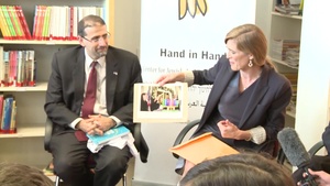 Ambassador Samantha Power Tours Jerusalem Hand in Hand Bilingual School