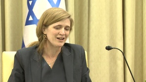 Ambassador Samantha Power Meets Israeli President Rivlin