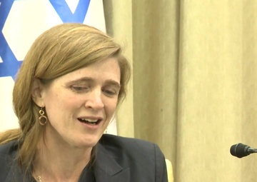 Ambassador Samantha Power Meets Israeli President Rivlin