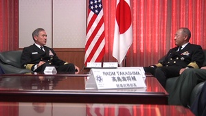 Admiral Harry Harris, PACOM Commander, at the Japanese Ministry of Defense