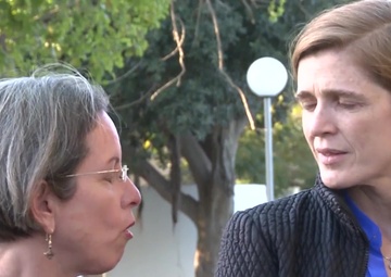 Ambassador Power Meets Israeli Residents of Gaza Periphery Communities