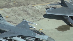 F-22 Flyover Show of Force