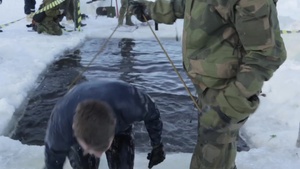 B-Roll: Marines take an icy dip
