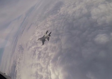 Belgian F16’s Guard the Baltic Skies