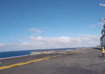 AV-8B Harrier II Launch from USS Boxer (LHD 4)
