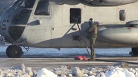 CH-53E Refuel at Trondheim Airfield