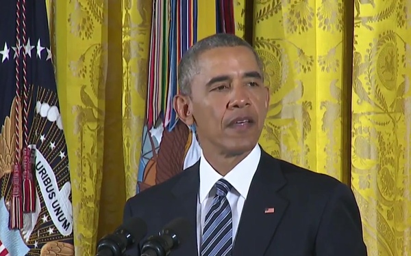 Navy Seal Receives Medal of Honor (without graphics)