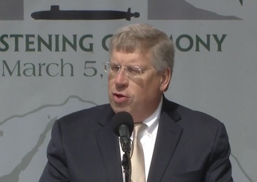 USS Washington Christening