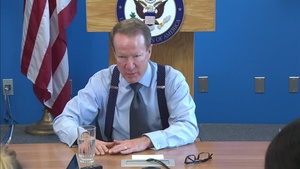 Amb Brownfield Briefs at the New York Foreign Press Center