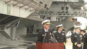 John C. Stennis Strike Group (JSSG) Port Visit - RDML Byrne