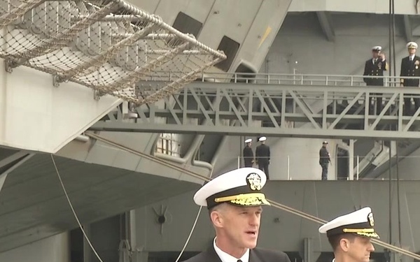 John C. Stennis Strike Group (JSSG) Port Visit - RDML Byrne