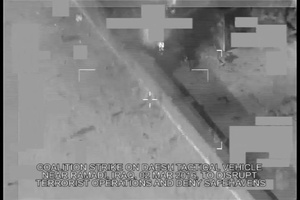 Mar. 2: A C‪oalition‬ Airstrike on a ‪‎Daesh‬ Tactical Vehicle Near Ramadi, Iraq