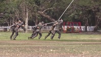 Learning the ropes: 31st MEU Marines SPIE Rig
