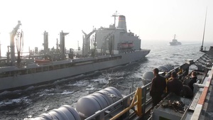 Refueling at sea