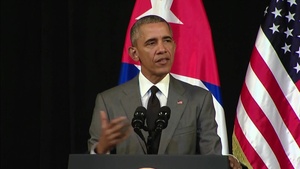 Obama Delivers Remarks to Cuba