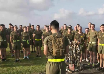 Motivation run on Mount Suribachi