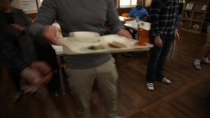 Marines Volunteer at Soup Kitchen Near Camp Mujuk