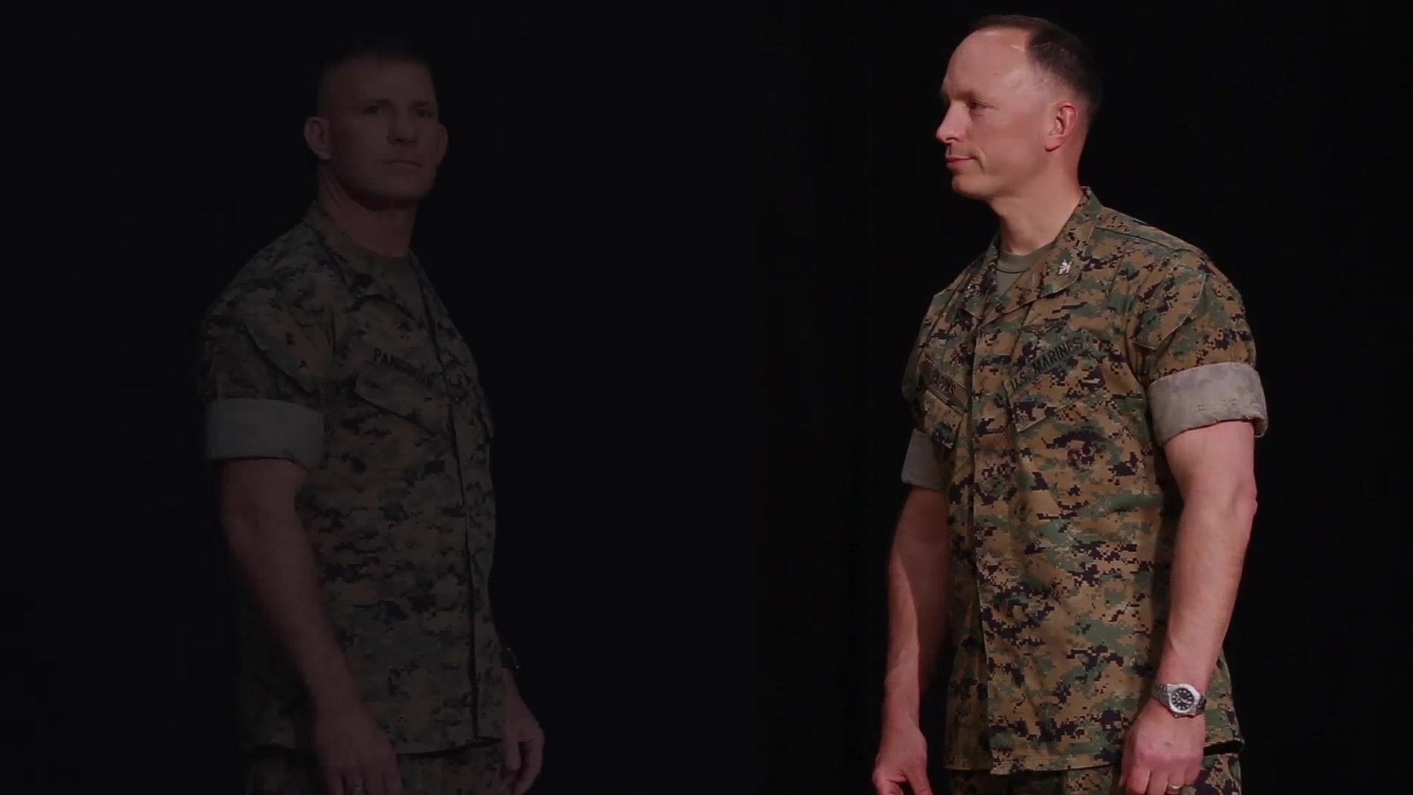 Col. Chris Pappas III and Sgt. Maj. Benjamin Pangborn reach out to Marines and Sailors to provide an update on fundraising for the active-duty fund drive for the Navy-Marine Corps Relief Society at Marine Corps Air Station Cherry Point, N.C., March 17, 2016. The society provides, in partnership with the Navy and Marine Corps, financial, educational, and other need-based assistance to active-duty and retired Sailors and Marines, their eligible family members and survivors.