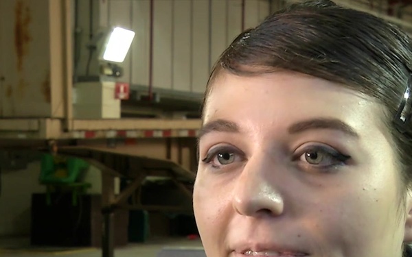 Air Force Report: RAF Lakenheath's Only Female Vehicle Maintenance Mechanic