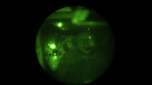 KC-135 Refuels AC-130 Gunship During a Night Operation