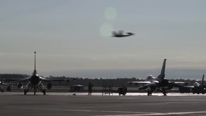 B-Roll of F-16 on Ramp