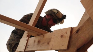 9th ESB builds hut with ROK Marines BROLL