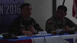 Balikatan Exercise 2016 Opening Ceremony - Col. Ancan Conference