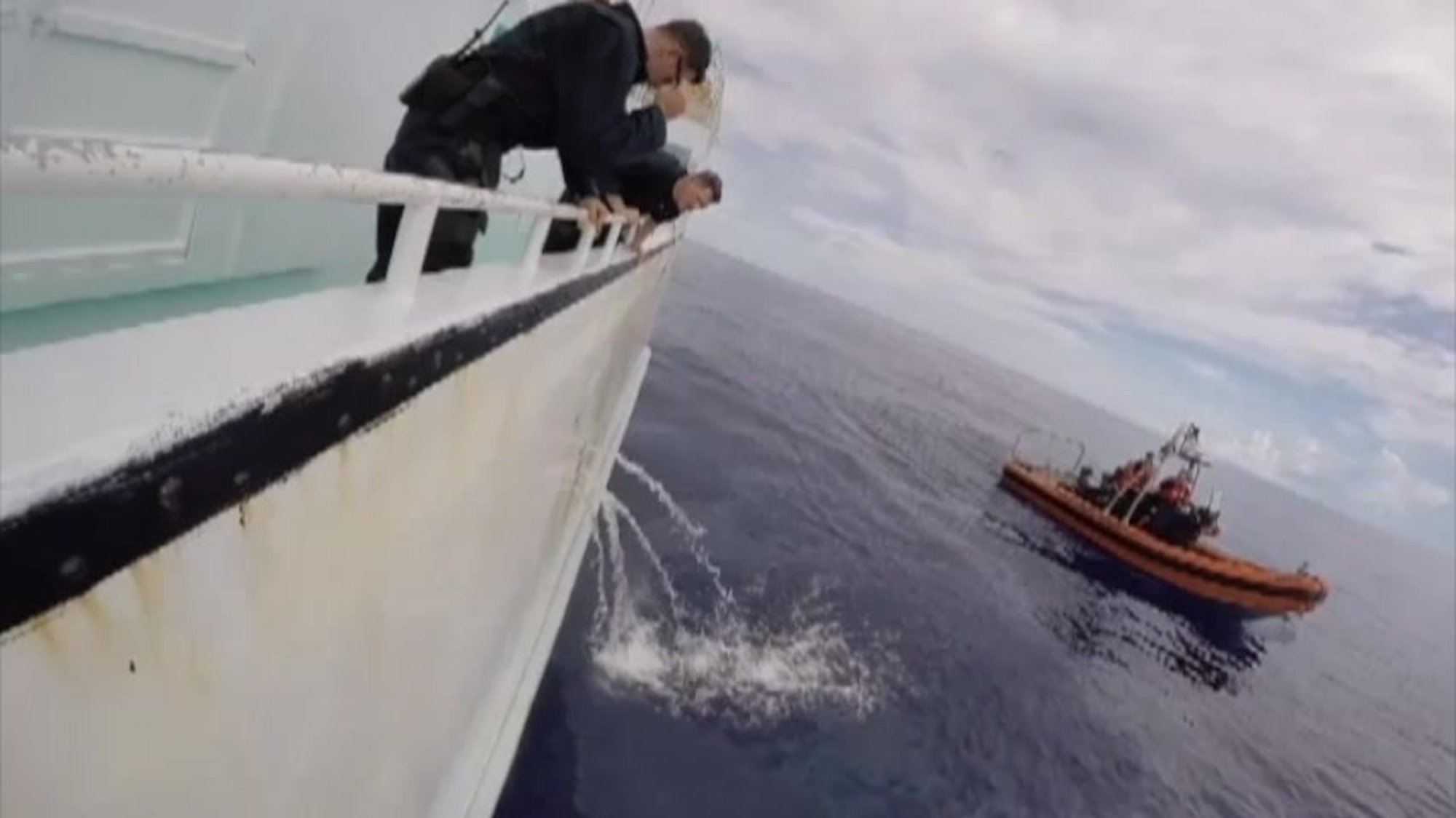 USCGC Kukui (WLB 203) conducts a law enforcement and fisheries patrol in the Western and Central Pacific Ocean in support of the Coast Guard&#39;s Ocean Guardian Strategy, March 2016. Coast Guard crews conducted boardings with shipriders from American Samoa. (U.S. Coast Guard video by Petty Officer 2nd Class Melissa E. McKenzie/Released)